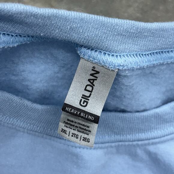 1989 Taylors Version Embroidered Pale Blue Crew Neck Sweatshirt Size XXL - Picture 6 of 10